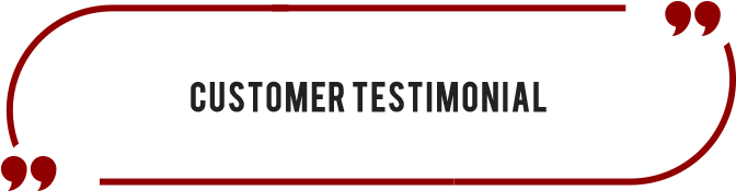 Testimonials - " - Customer Testimonial Png (1000x206), Png Download