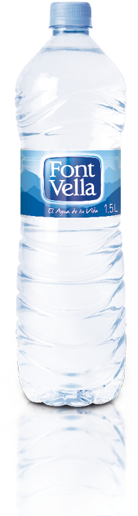 Botella De Agua Font Vella - Font Vella (596x842), Png Download