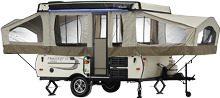 Pop-up Campers - Pop Up Trailer (500x300), Png Download