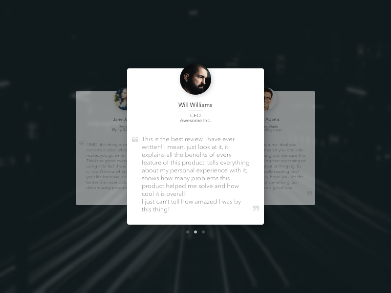 Javascript Not Enabled - Testimonials Ui (800x600), Png Download