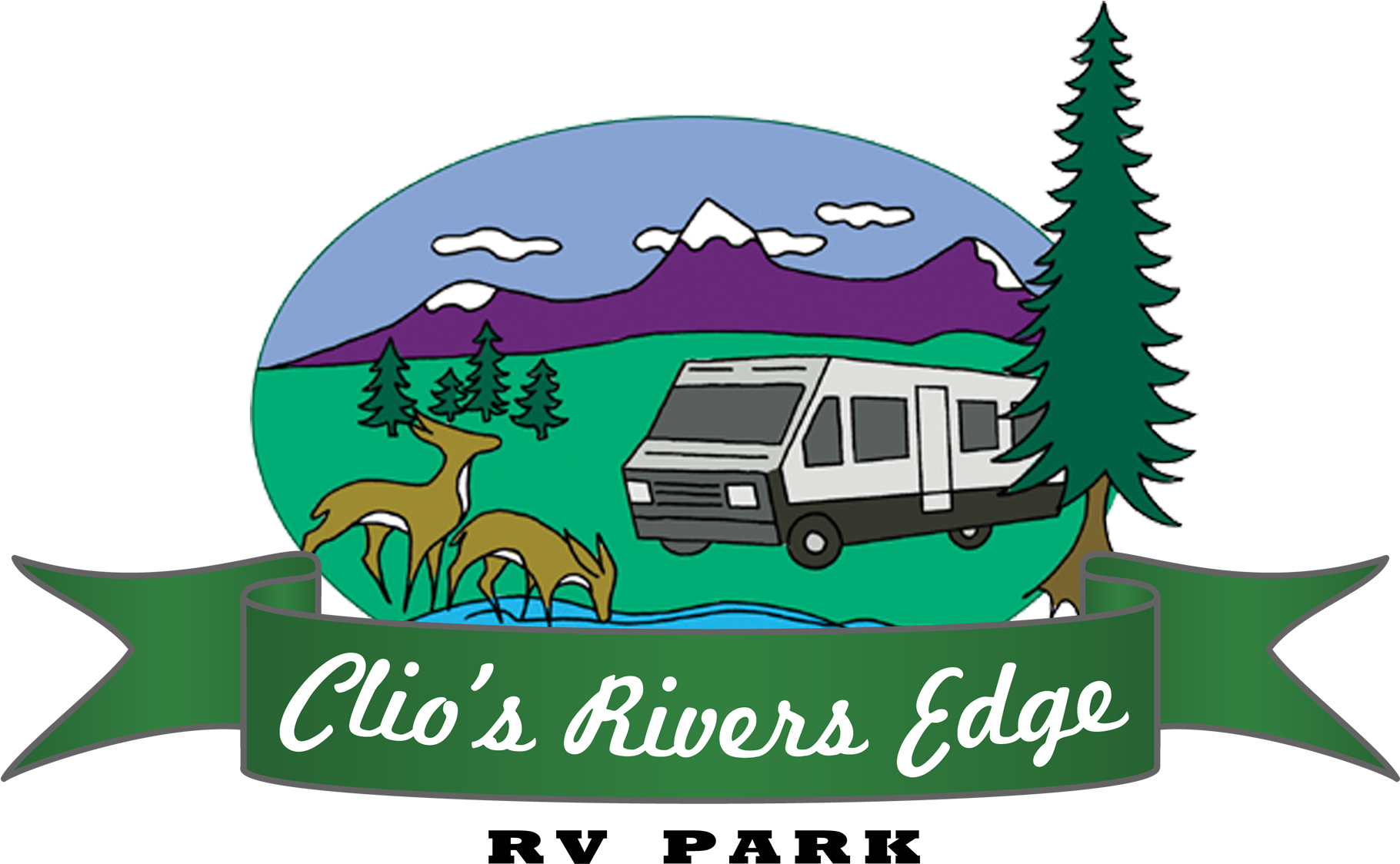 Clio's River's Edge Rv Park - Illustration (1950x1290), Png Download