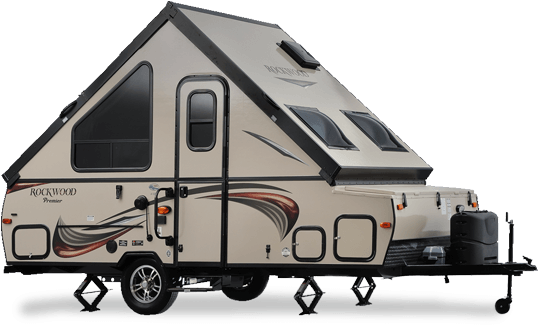 Jeff Bright Rv Pop-up Campers - Flagstaff Camping Trailers (551x342), Png Download