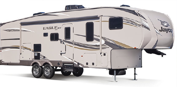 Jayco Eagle Htx Fifth Wheel Image - 2018 Jayco Eagle Ht 29.5 Fbds (577x285), Png Download