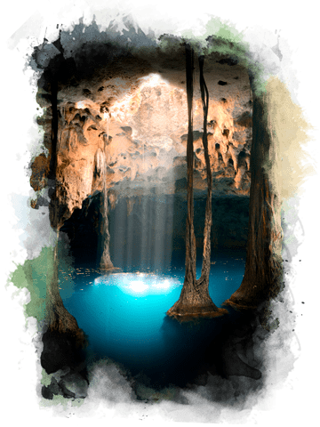 Lu'um - Cenote Lu'um (360x480), Png Download