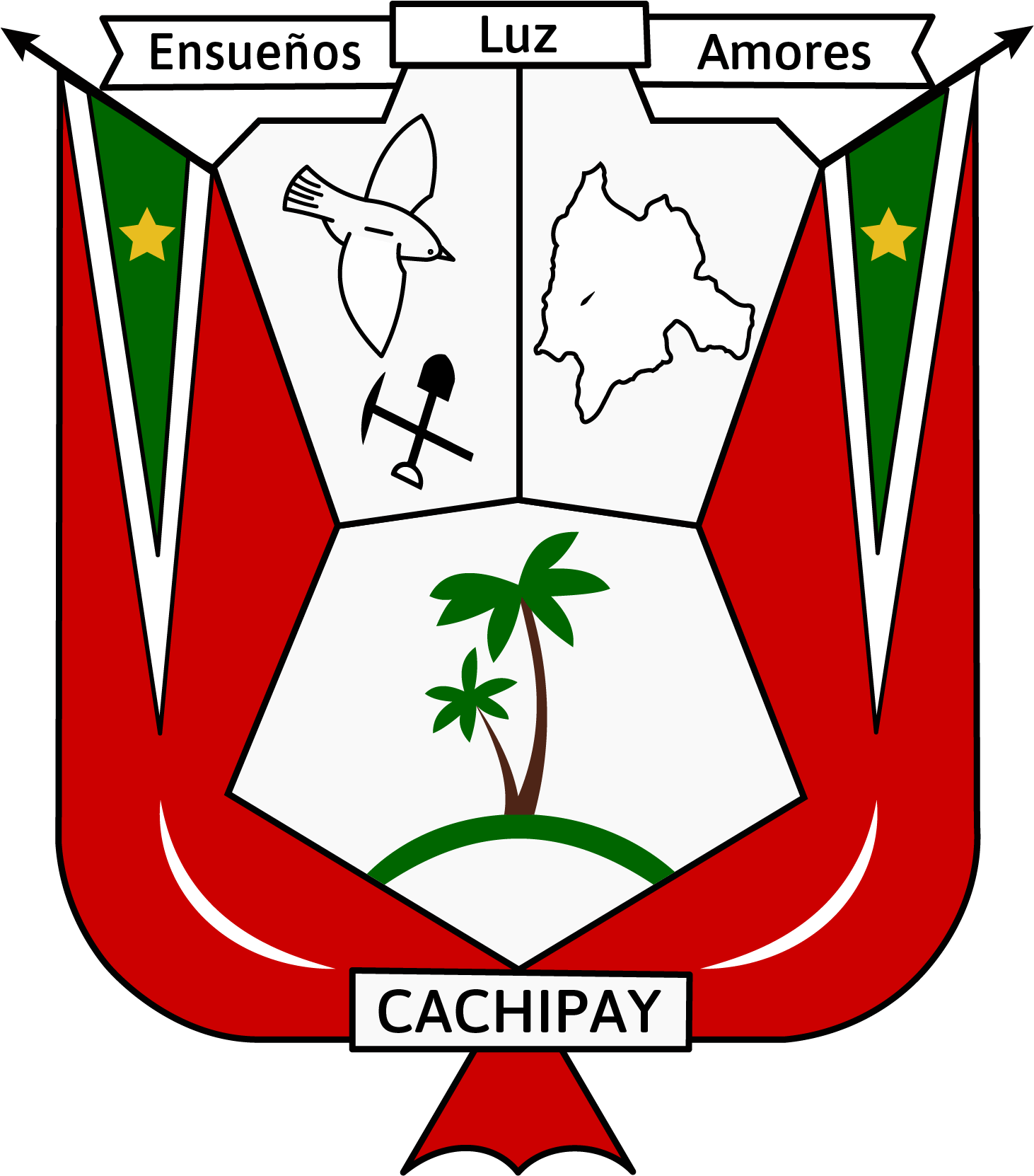 File - Escudo Cachipay - 2018 - Escudo De Cachipay Cundinamarca (1470x1672), Png Download