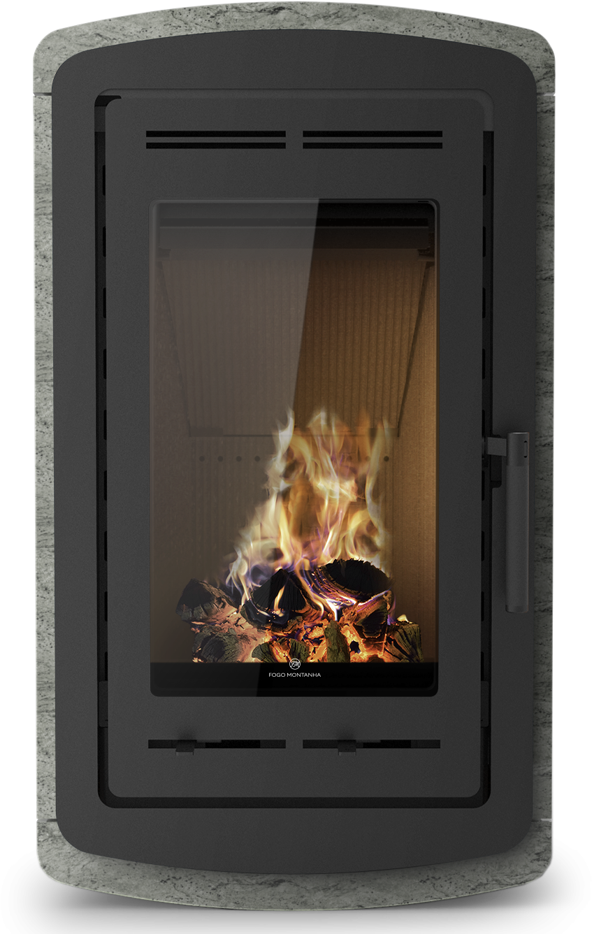 S500h Stone - Fireplace Insert (882x1405), Png Download