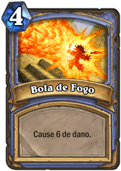 25 Sep 2014 - Fireball Hearthstone (450x650), Png Download