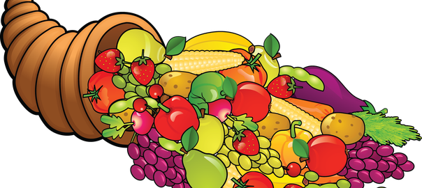 Graphic Free Download Collection Of Feast High Quality - Thanksgiving Feast Clip Art (604x270), Png Download