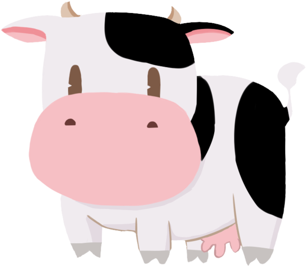 Harvest Moon Cow By Hyruleike On Deviantart Clip Art - Harvest Moon Magical Melody Animales (894x894), Png Download