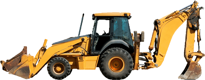 Png Back Hoe - Backhoe Excavator (930x468), Png Download