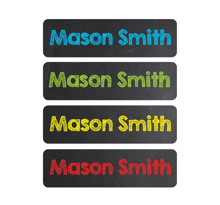 Waterproof Labels - Chalkboard - Mey Decals - Decal (863x806), Png Download