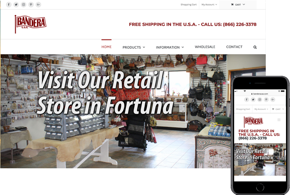 We Had The Pleasure Of Working With Bandera On Their - Website (1000x700), Png Download