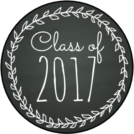 Graduation Clipart Chalkboard - Graduation Label (500x500), Png Download