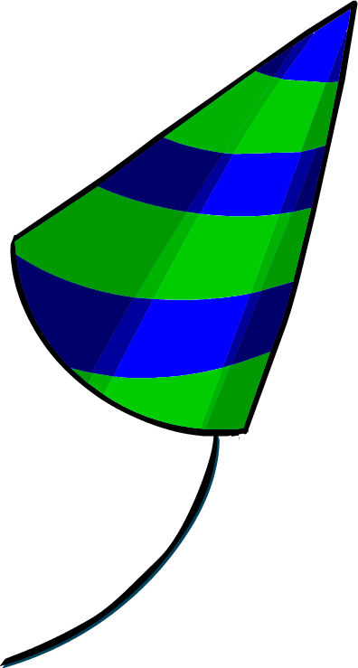 1st Anniversary Hat - Club Penguin 1st Anniversary Hat (396x739), Png Download