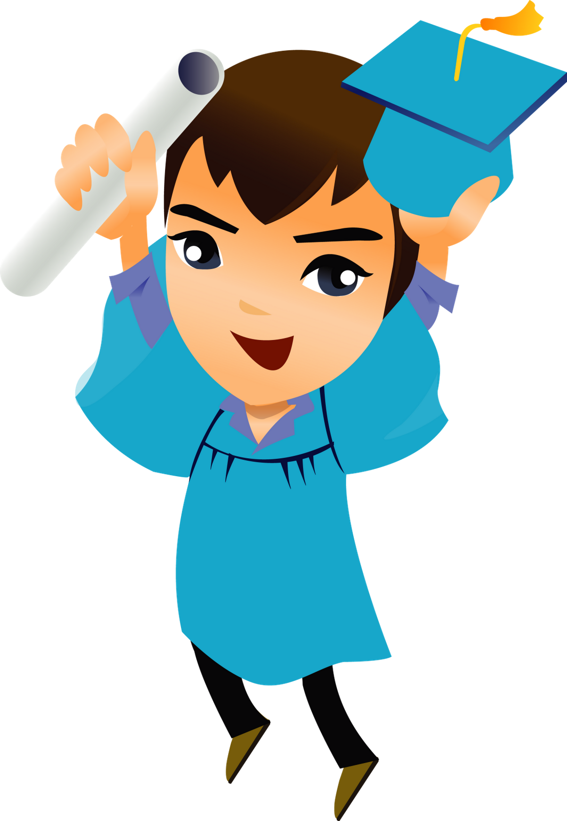 Graduacion - Graduacion Gif Con Movimiento (1106x1600), Png Download