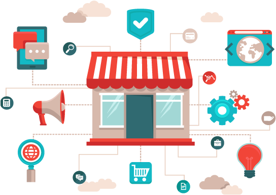 Png Online Store - Online To Store (570x407), Png Download