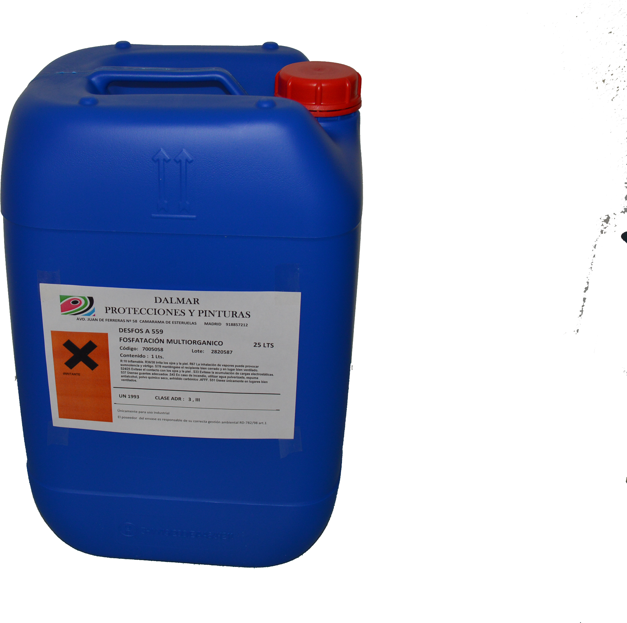 Productos Químicos Dalmar Protecciones Y Pinturas - Plastic Bottle (3008x2000), Png Download