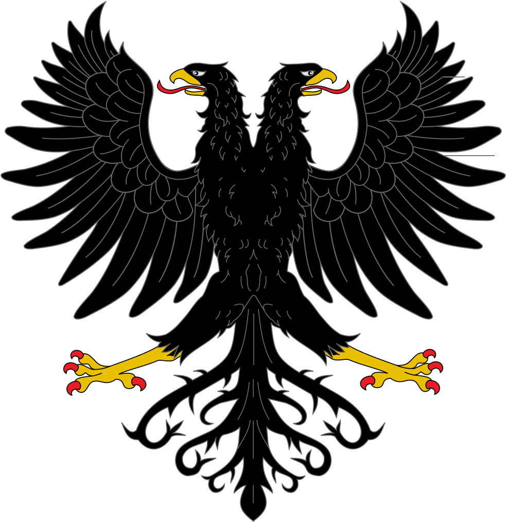 Aguila De Dos Cabezas Explayada - Escudo De Honda (993x1024), Png Download