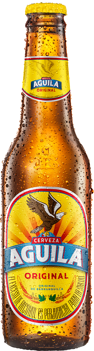 Botella De Aguila Producto Colombiano - Cerveza Aguila Png (324x1200), Png Download