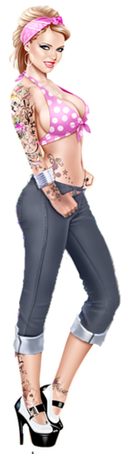 Share This Image - Keith Garvey Sexy Pinup Girl Zippo Lighter Keep Calm (343x500), Png Download
