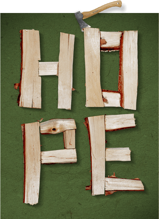 Log Font Hope - Font (595x752), Png Download