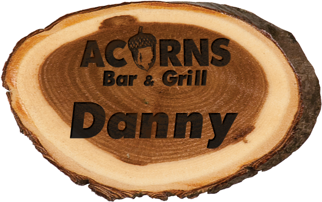 6c704-a Wood Log Name Badge - Happy National Bourbon Day (675x435), Png Download