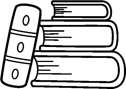 Dibujo De Unos Libros Para Colorear - Unos Libros Para Dibujar (600x470), Png Download