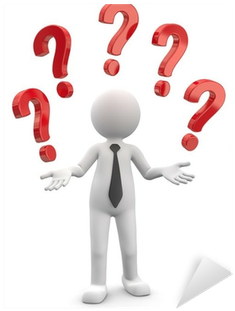 Vinilo Pixerstick Los Varones Malabares Con Signo De - Fragezeichen Mit Männchen (400x400), Png Download