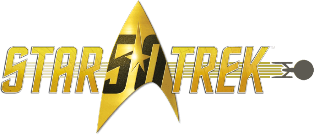 Star Trek 50 Logo (1000x431), Png Download