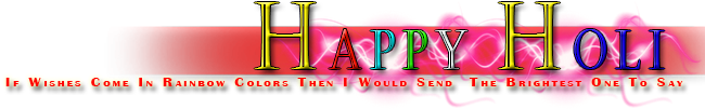 Happy Holi - Nik Creation - Happy Holi Png Text (800x300), Png Download