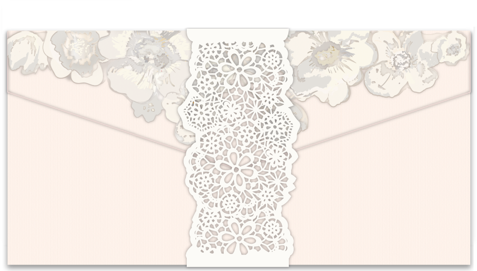 Reception Card Bound In Lace - Lace (1000x1000), Png Download