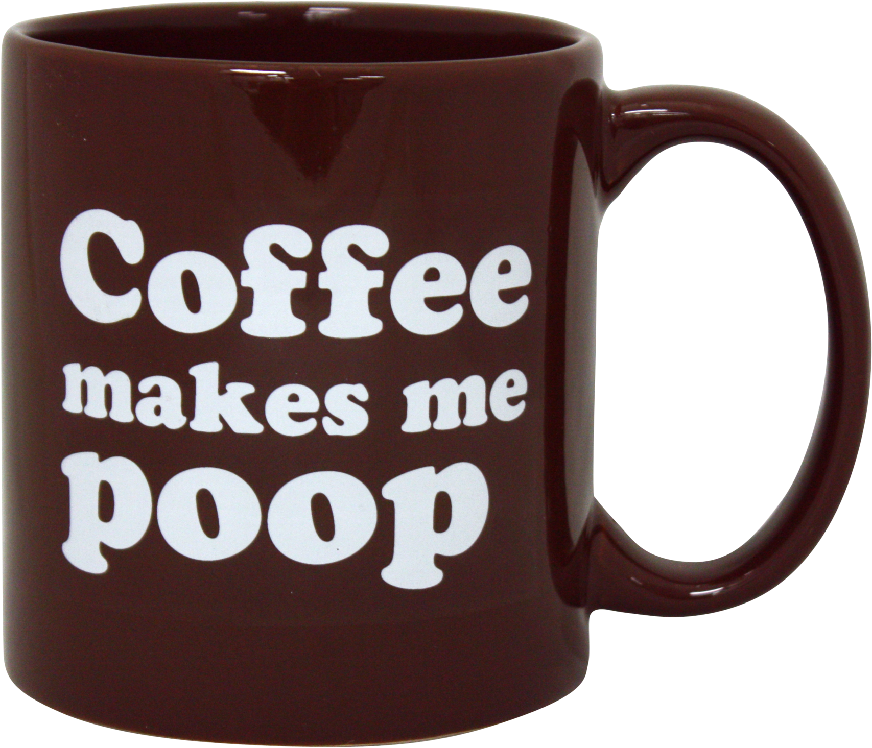 Coffee Makes Me Poop Mug, Large Coffee Mug - Funny Mug (2048x1659), Png Download