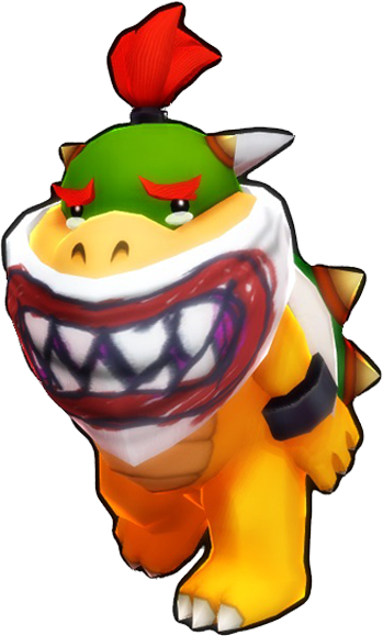 Sad Bowser Jr Png (349x579), Png Download