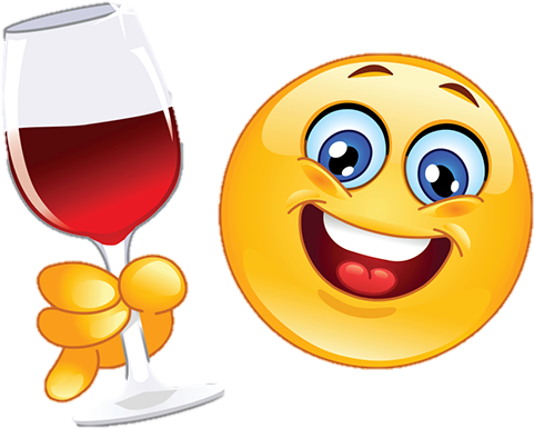 Wine Smiley - Smiley Wine (500x400), Png Download