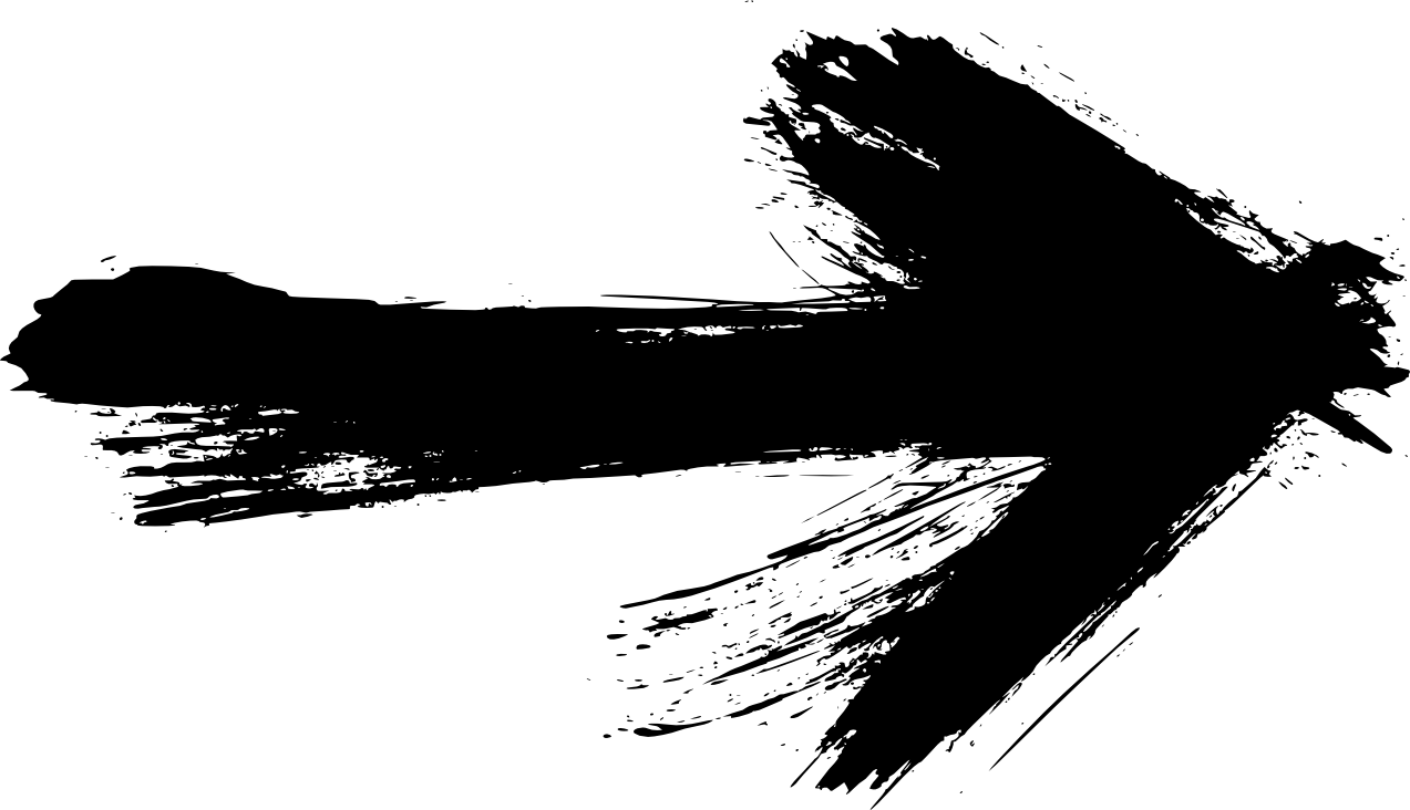 Free Download - Ink Arrow Png (1273x732), Png Download