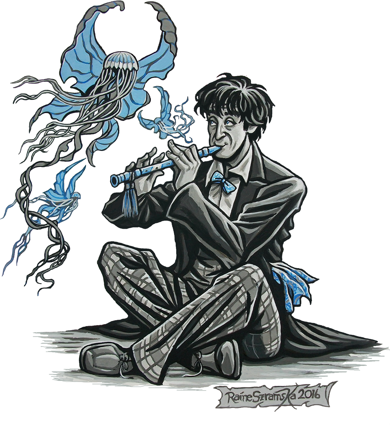 Song For The Butterfly-jellies - Second Doctor Fan Art (1280x1600), Png Download