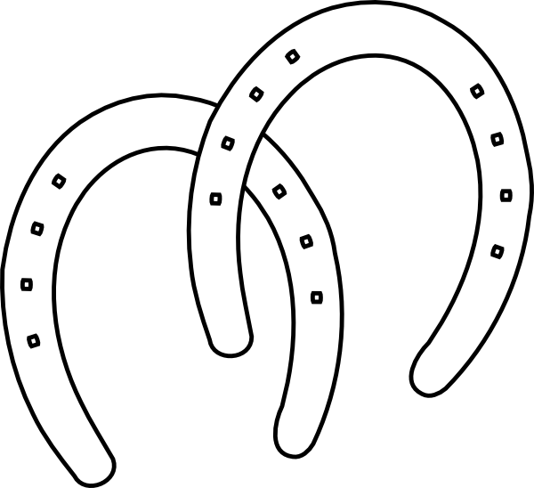 Image Free Horseshoes Clip Art At Clker Com Vector - Double Horseshoes Png (600x548), Png Download