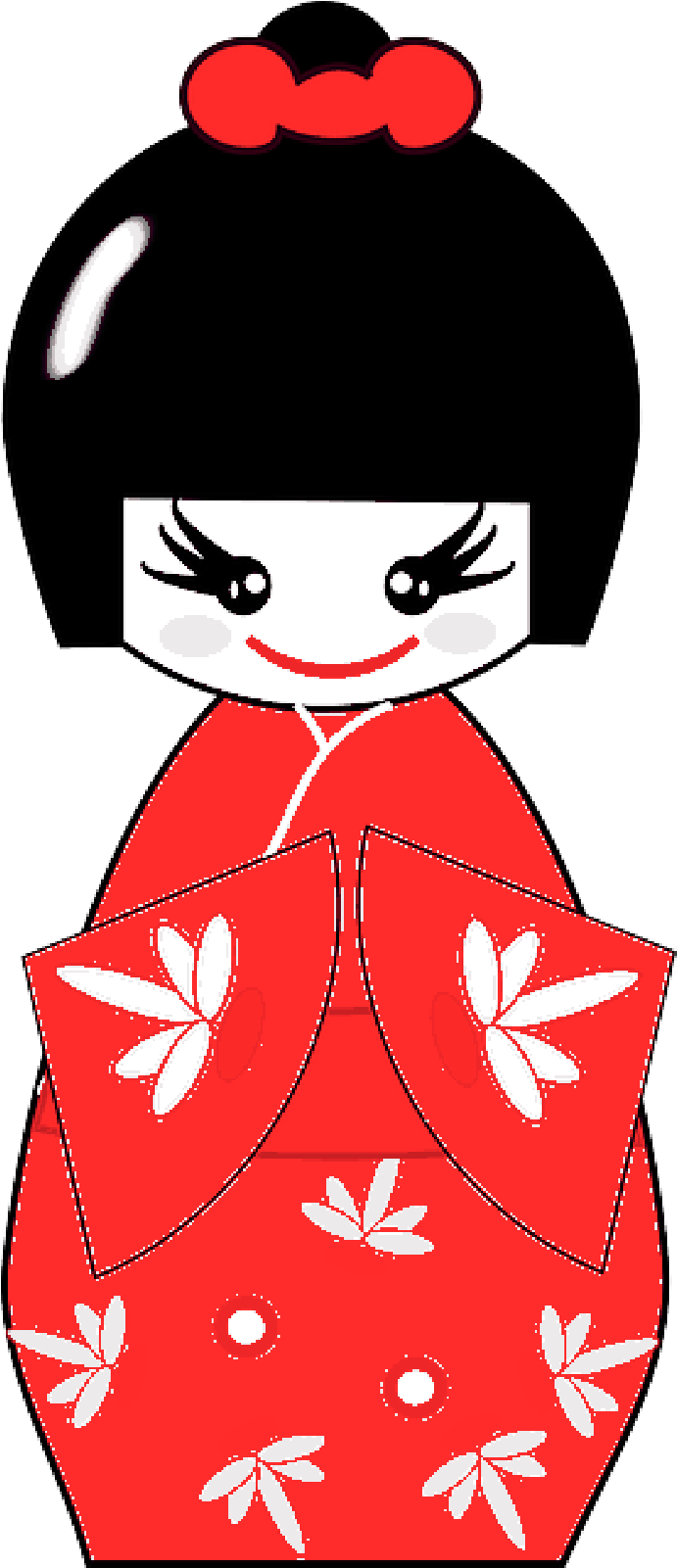 Puppet, Asian, Japanese, Chinese, Woman, Girl - Geisha Clipart (800x1600), Png Download
