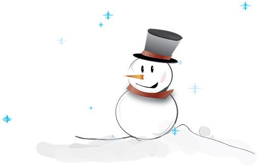 Snowman Snow Winter Christmas Card Top Hat - Snowman (722x340), Png Download