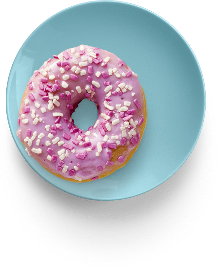 Doughnut (445x547), Png Download