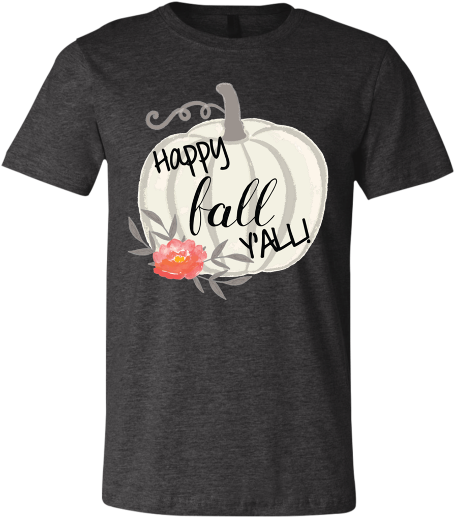 Happy Fall Y'all Watercolor Pumpkin Soft Tee Shirt - Luka Modric T Shirt (1024x1024), Png Download