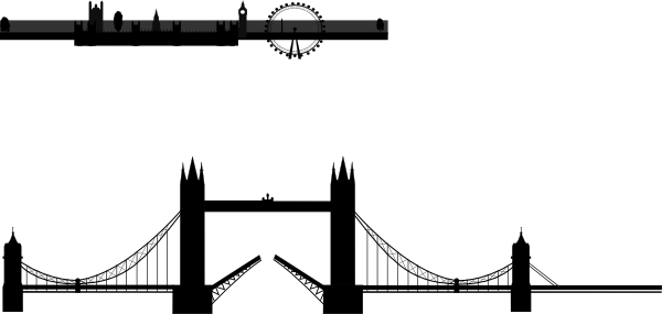 London Bridge Silhouette Clip Art At Clker London Bridge Silhouette Free Full Size Png Download Seekpng