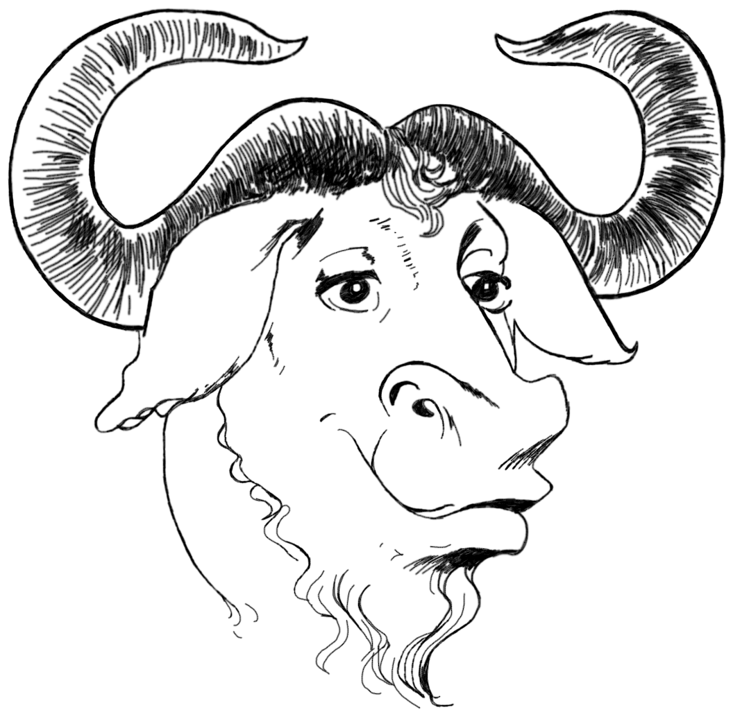 A Gnu Head - Operating System Part Of Linux (1200x1200), Png Download