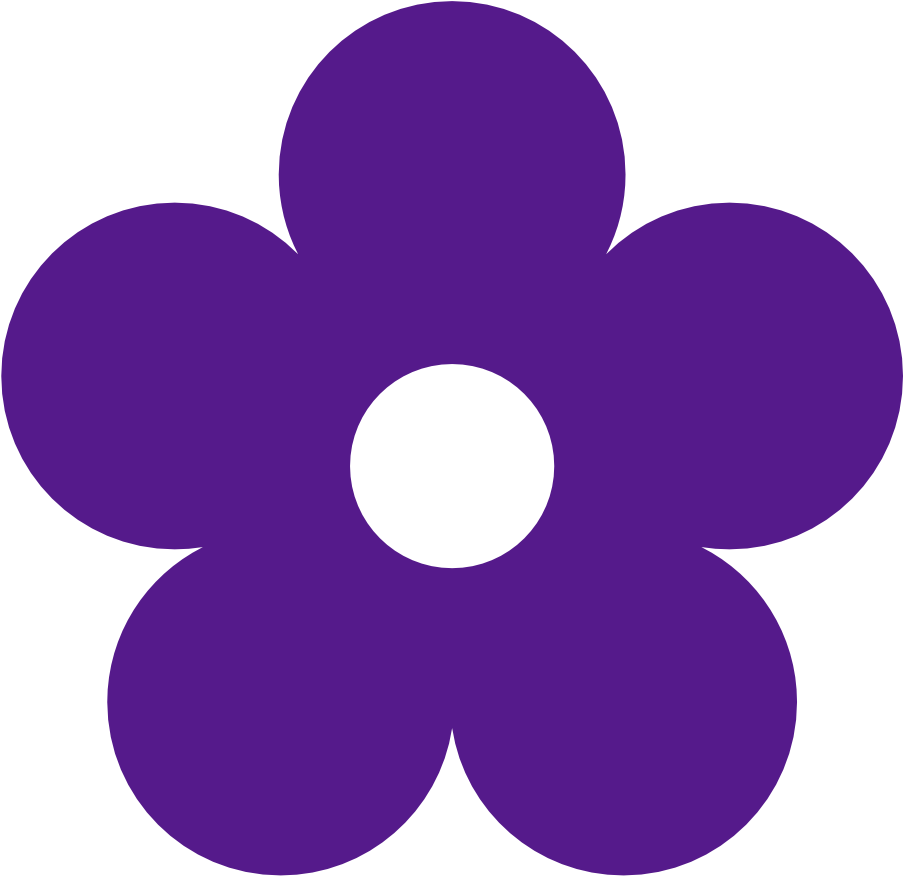 Png Transparent Flower Clip Art Panda Free Images - Purple Flower Clipart (999x990), Png Download
