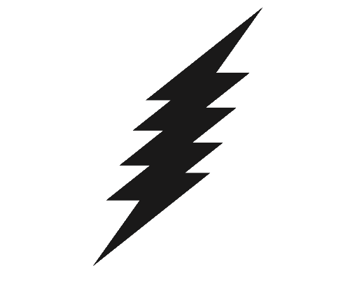 Lightning Bolt Icon 4557 Free Icons And Png Backgrounds - Grateful Dead (510x412), Png Download