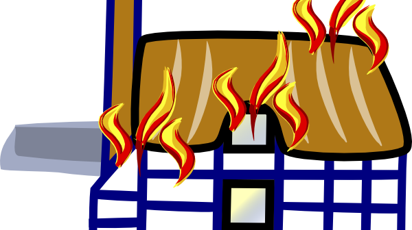 Image Black And White Download Burn Electrical Free - Firefighters Still Make House Calls (600x336), Png Download