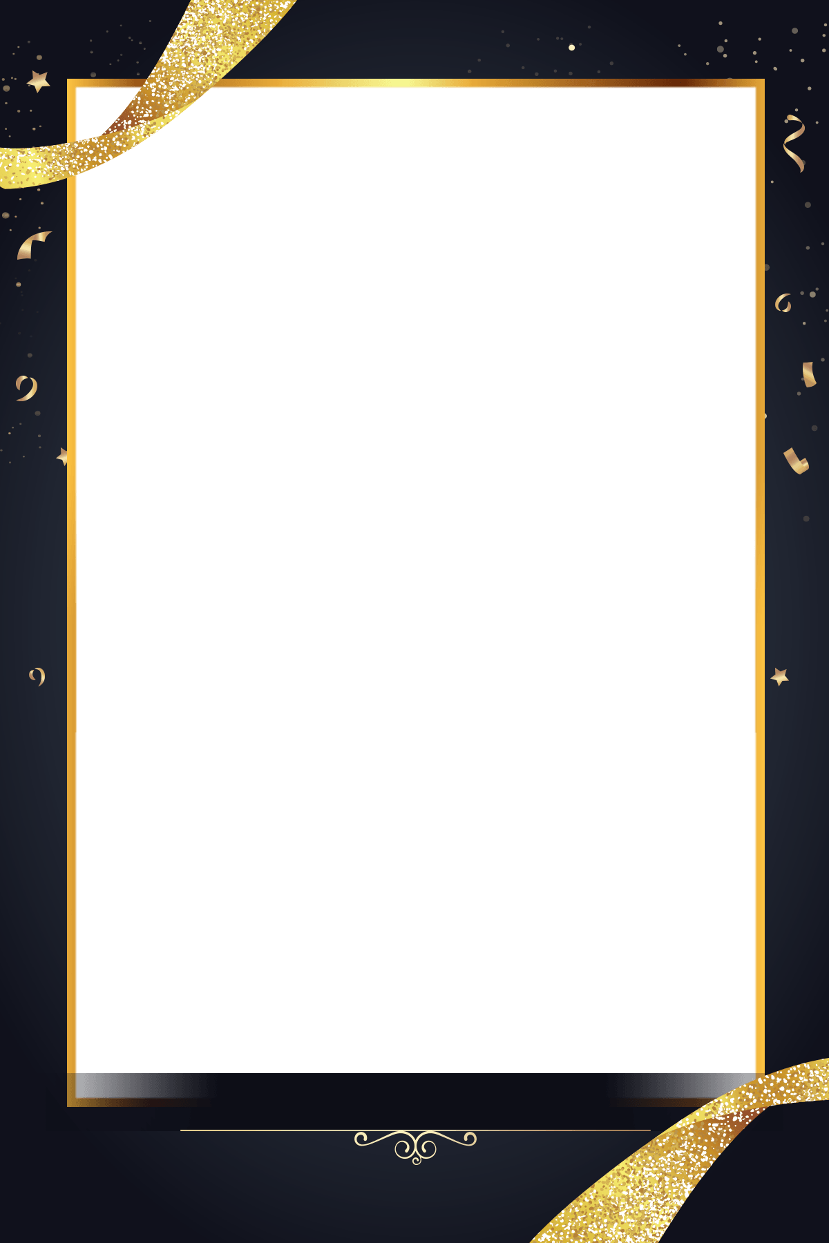 Gold Ribbon - Ribbon (1200x1800), Png Download