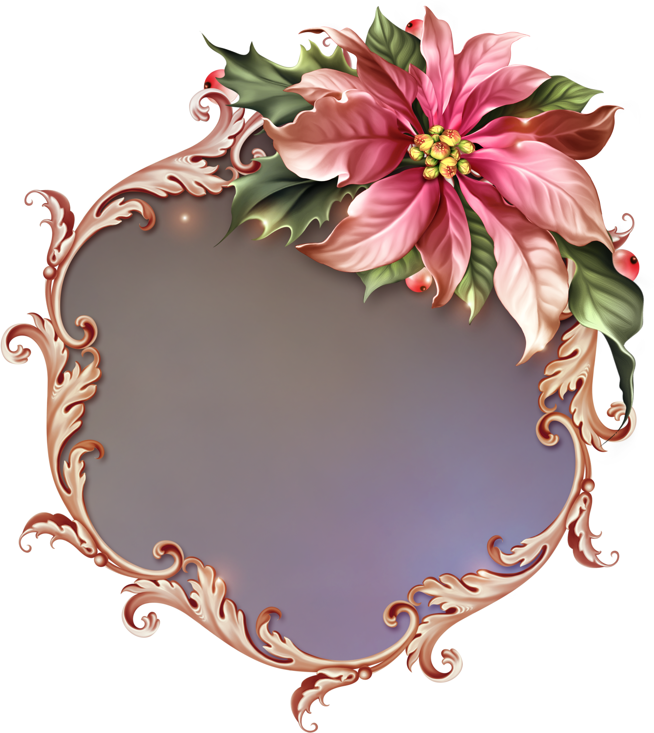 Ornate Christmas Decor Borders And Frames, Dividers, - Christmas Day (2176x2440), Png Download