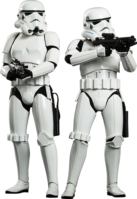 Stormtroopers Star Wars Sixth Scale Figure Set (480x699), Png Download