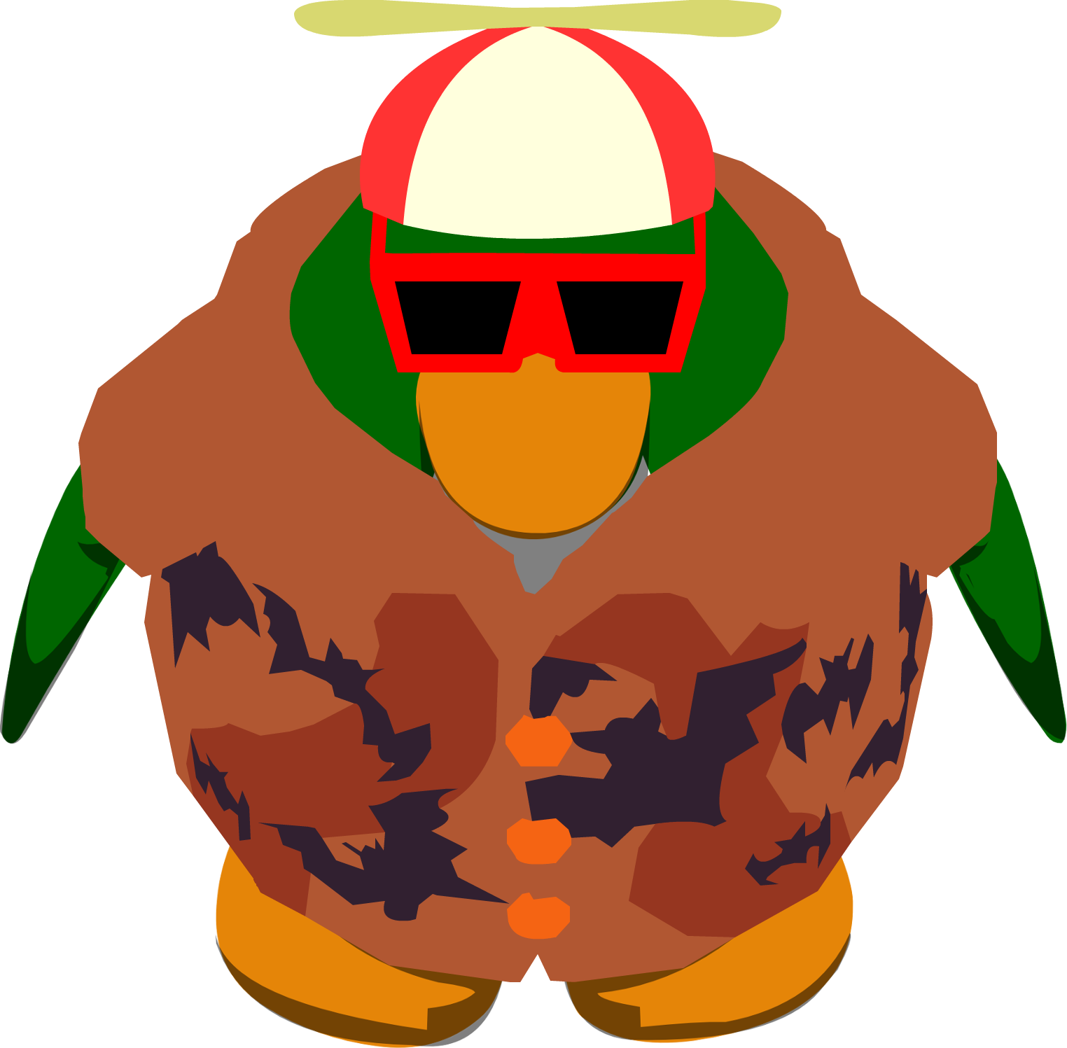 Rookie Halloween 2013 In Game - Club Penguin Gary In Game (1524x1497), Png Download